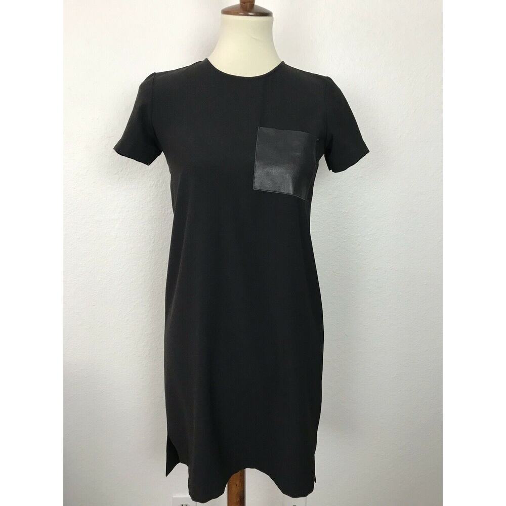 Madewell Zip Back Side Slits A-Line Shift Dress